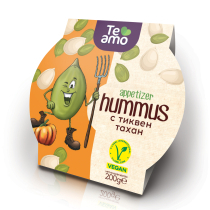 Hummus with pumpkin tahini