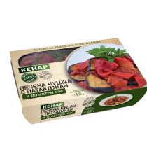 Печени чушки с патладжан и доматен сос